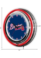 Atlanta Braves 14 Inch Neon Wall Clock