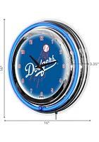 Los Angeles Dodgers 14 Inch Neon Wall Clock