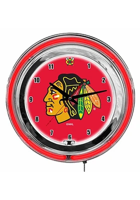 Chicago Blackhawks Inch Neon Wall Clock