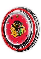 Chicago Blackhawks 14 Inch Neon Wall Clock