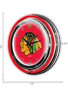 Chicago Blackhawks 14 Inch Neon Wall Clock