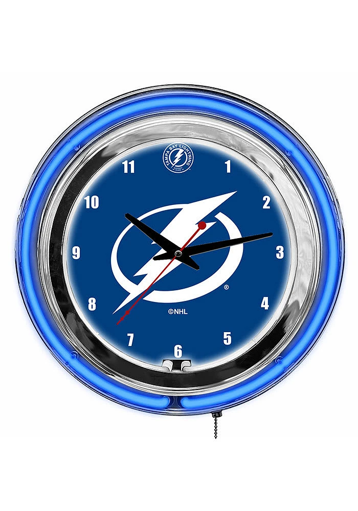 Tampa Bay Lightning 14 Inch Neon Wall Clock