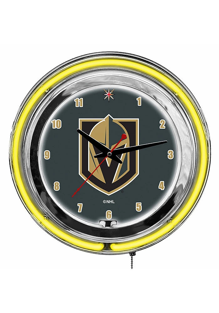 Vegas Golden Knights 14 Inch Neon Wall Clock