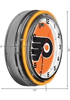 Philadelphia Flyers 18 Inch Neon Wall Clock