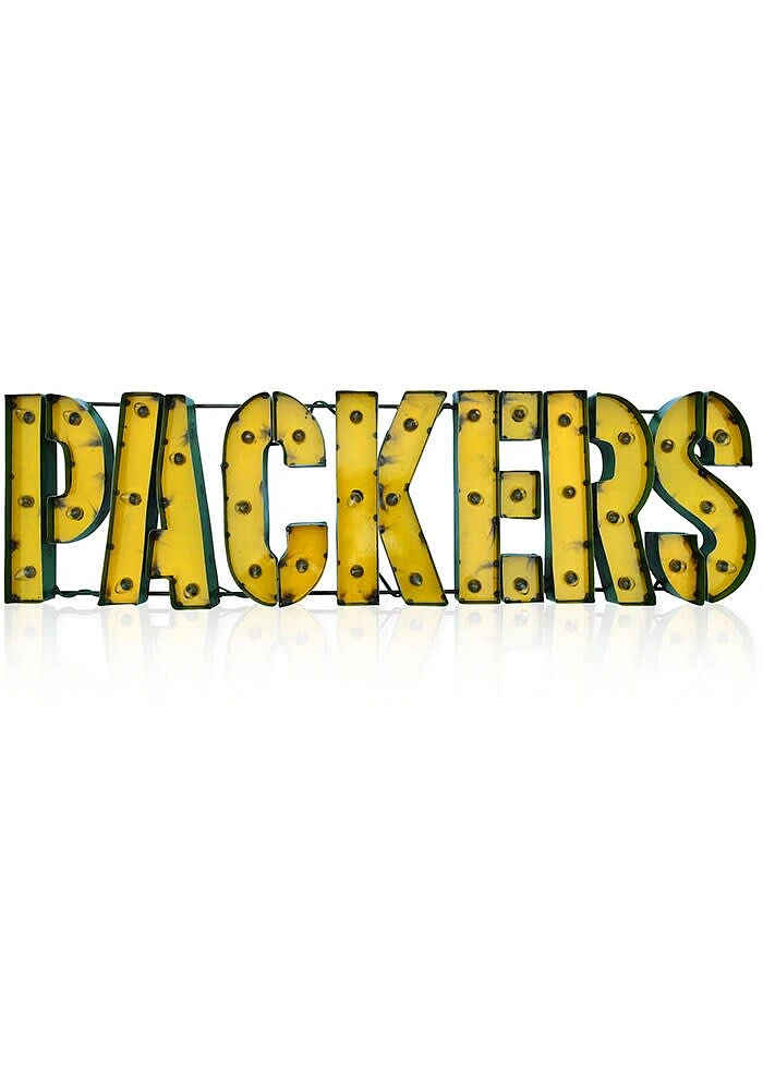 Green Bay Packers Recycled Metal Marquee Sign