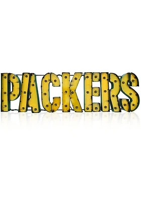 Green Bay Packers Recycled Metal Marquee Sign