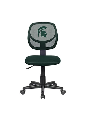 Michigan State Spartans Armless Desk Chair - Green