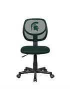 Michigan State Spartans Armless Desk Chair - Green