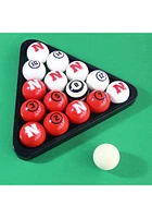 NCAA Nebraska Cornhuskers Logo Billiard Balls - Red