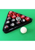 NCAA Ohio State Buckeyes Logo Billiard Balls - Red