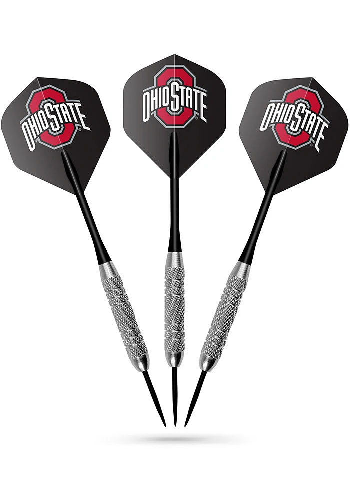 Red Ohio State Buckeyes Fans Choice Flight Dart Board Cabinet