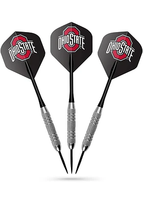 Red Ohio State Buckeyes Fans Choice Flight Dart Board Cabinet