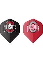 Red Ohio State Buckeyes Fans Choice Flight Dart Board Cabinet