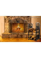 Red Nebraska Cornhuskers Fireplace Screen Fire Pit Supplies