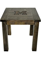 Imperial Michigan Wolverines Reclaimed Blue End Table