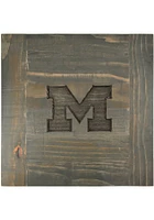 Imperial Michigan Wolverines Reclaimed Blue End Table