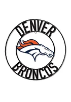 Denver Broncos 24 in Wrought Iron Wall Wall Art