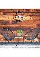 Denver Broncos 24 in Wrought Iron Wall Wall Art