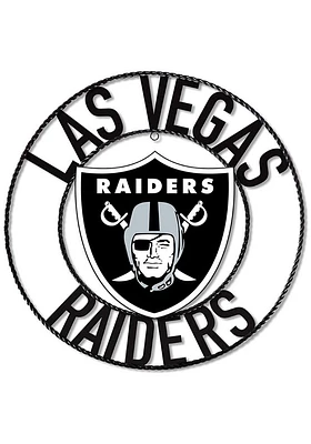 Las Vegas Raiders 24 in Wrought Iron Wall Wall Art