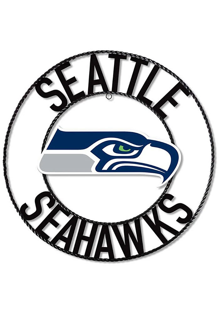 Seattle Seahawks 24 in Wrought Iron Wall Wall Art
