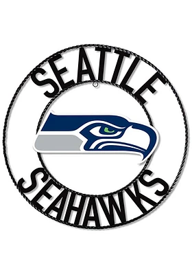 Seattle Seahawks 24 in Wrought Iron Wall Wall Art