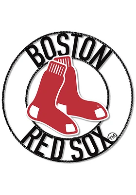 Boston Red Sox 24 in Wrought Iron Wall Wall Art