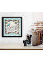 Miami Dolphins 16 x 6 Wall Wall Art