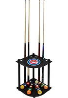 Chicago Cubs Corner Cue Rack Pool Table