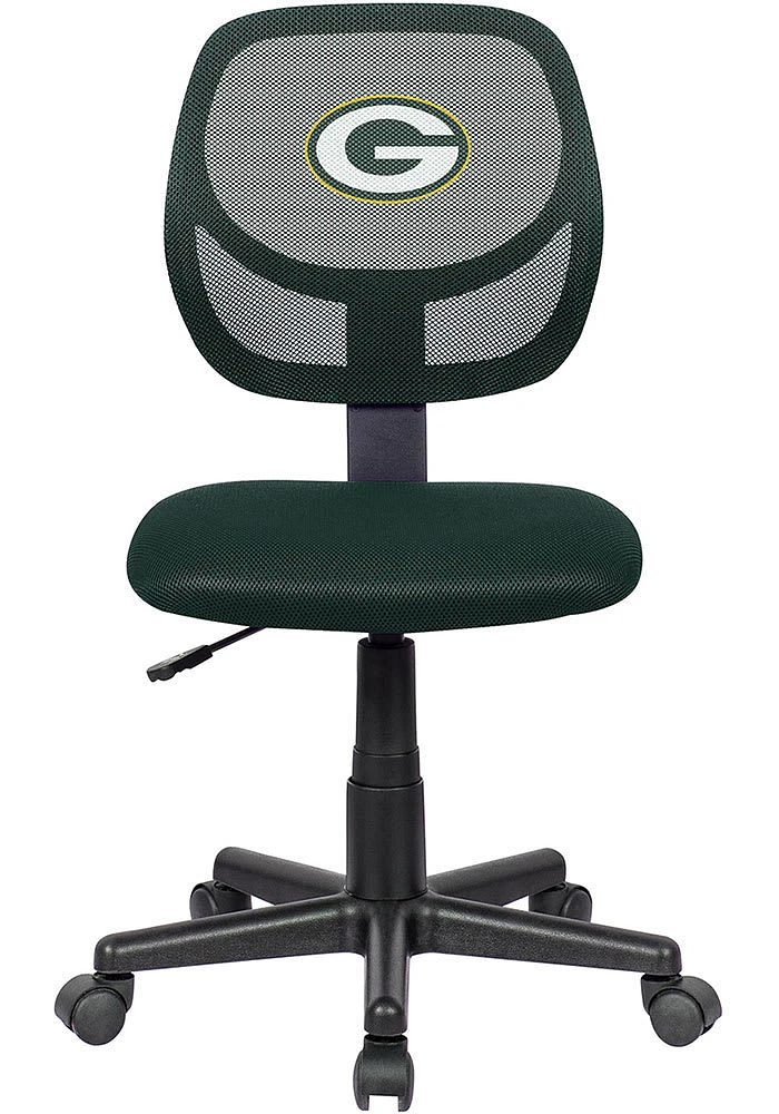 Green Bay Packers Armless Desk Chair - Green