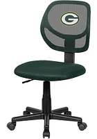 Green Bay Packers Armless Desk Chair - Green
