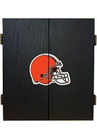 Cleveland Browns Fans Choice Set Dart Board Cabinet