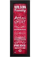 Imperial Cincinnati Reds Personalized Family Sign