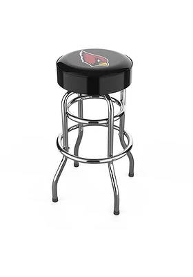 Arizona Cardinals Chrome Pub Stool - Black