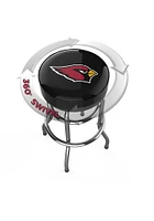 Arizona Cardinals Chrome Pub Stool - Black