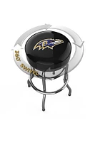 Baltimore Ravens Chrome Pub Stool - Black