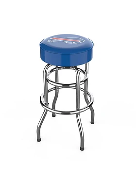 Buffalo Bills Chrome Pub Stool - White