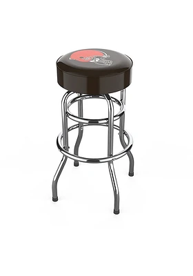 Cleveland Browns Chrome Pub Stool - Brown