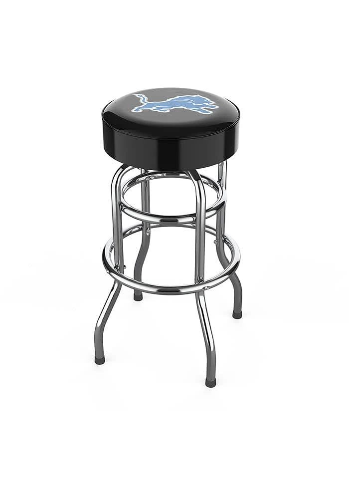 Detroit Lions Chrome Pub Stool - Blue