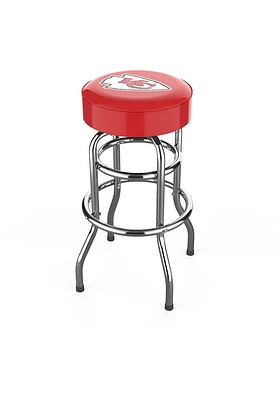 Kansas City Chiefs Chrome Pub Stool - Red