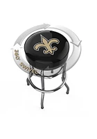 New Orleans Saints Chrome Pub Stool - Black
