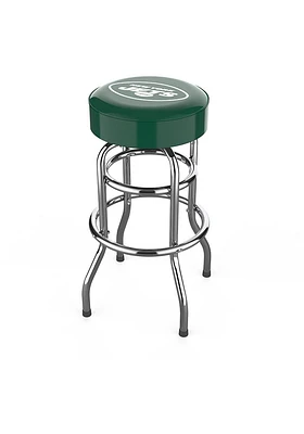 New York Jets Chrome Pub Stool - Green