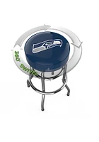 Seattle Seahawks Chrome Pub Stool - Blue