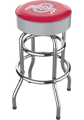 Ohio State Buckeyes Chrome Pub Stool