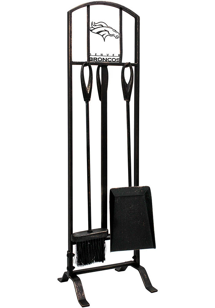 Denver Broncos Fireplace Tool Set Fire Pit Supplies
