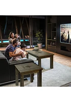 Imperial New Orleans Saints Reclaimed Black Coffee Table