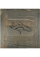 Imperial Denver Broncos Reclaimed Navy Blue End Table