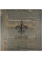 Imperial New Orleans Saints Reclaimed Black End Table