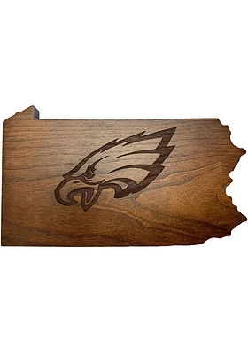 Philadelphia Eagles Magnetic Keyholder Wall Art - Brown
