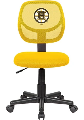 Boston Bruins Armless Desk Chair - Black