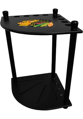 Chicago Blackhawks Corner Cue Rack Pool Table